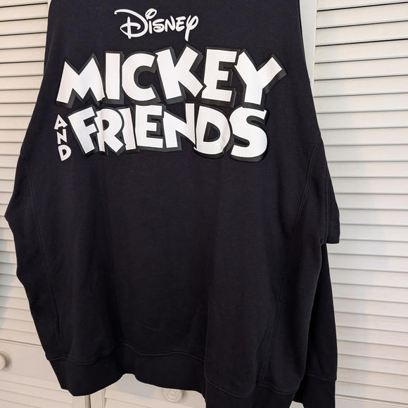 Disney Black Crewneck Sweatshirt with Classic Character Embroidery - Picture 3 of 3